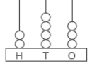 Which of the following abacuses has the place value of 5 as 50 ?