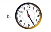 At the airport, Jyoti saw the time as 22:25 hours. Choose the correct representation of the given time in the following clocks: