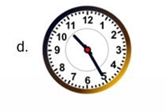 At the airport, Jyoti saw the time as 22:25 hours. Choose the correct representation of the given time in the following clocks: