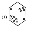 In each of the following questions, figure X represents a square transparent sheet with a design on it. Examine the figures given in the alternatives (1), (2), (3) & (4) and find the one which represents the design that would appear when the sheet is folded at the dotted line.